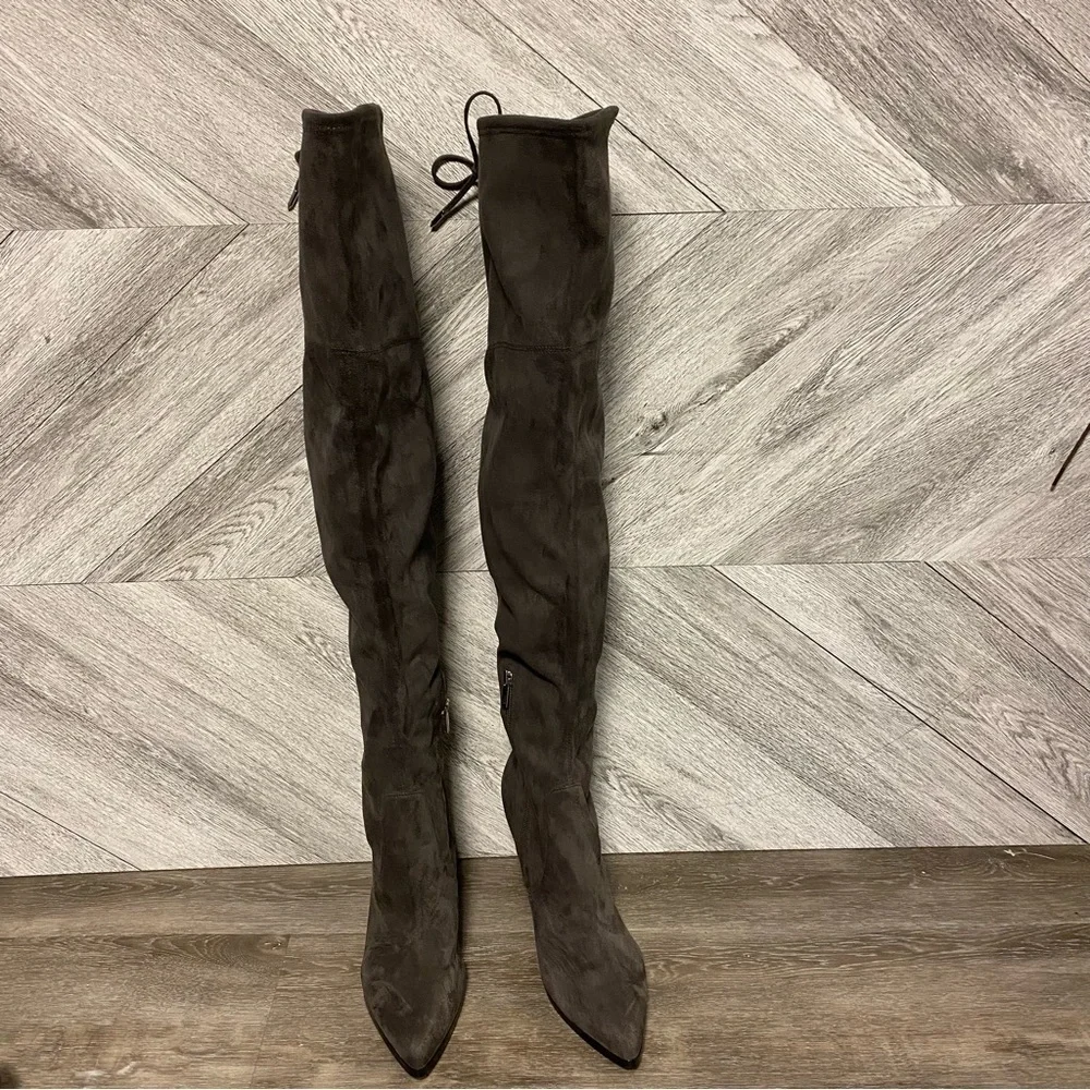 Marc Fisher | Arletta Over The Knee Boots In Grey NEW SIZE 9.5